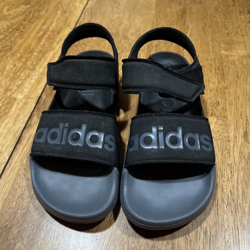 Adidas Unisex Adult Adilette Sandals Mens Size 7 Womens Size 8 Black On Black